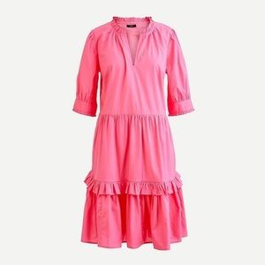 J. Crew Ruffleneck Tiered Popover Dress - NWT Size M